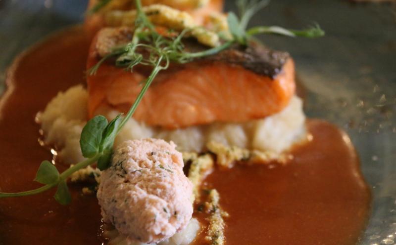 Sumptuous Salmon created 3 Ways. Image by Steve Hare
